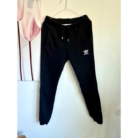 adidas Pants - Adidas Originals Black Sweatpants Size M Pre Owned